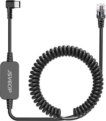 Radar Detector Cable,USB C to RJ11 Plug Cable,Replacement Power Cable for Radar Detectors,Compatible with Unide R3/7/1,Escort 360 Passport 9500i/7500S/8500/7500 etc Radar Detectors(RJ11-6.56FT) in Saudi Arabia