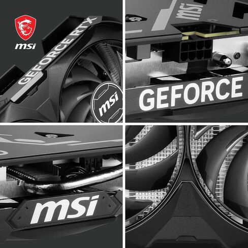 MSI GeForce RTX 4060 Ti VENTUS 2X BLACK 16G OC Graphics Card - RTX 4060 Ti GPU, 16GB GDDR6 (18Gbps/128-bit), PCIe 4.0-2 x TORX Fan 4.0 - HDMI 2.1a, DisplayPort 1.4a in Saudi Arabia