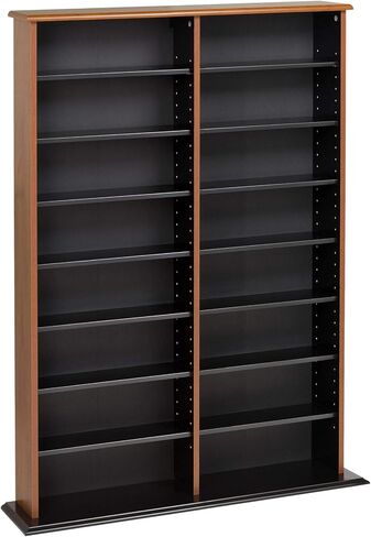 Prepac Double Width Wall Storage, Cherry and Black in Saudi Arabia
