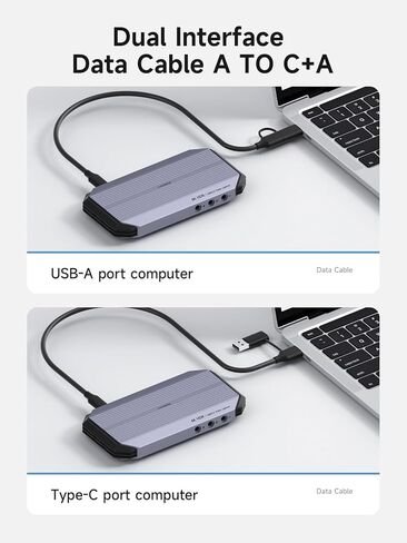 Hagibis HDMI 2.1 Video Capture Card 4K@60Hz for Streaming and Gaming, 4K@60FPS HDR VRR RGB Pass-Through, 100W PD for Xbox, PS5, Switch, Rog Alloy, Steam Deck, PC (THB05) in Saudi Arabia