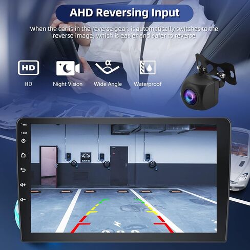Android 13 Car Stereo Wireless Carplay for Ford Fusion Ford Mondeo 2013-2019، Rimoody 9 بوصة تعمل باللمس راديو السيارة مع نظام تحديد المواقع العالمي (GPS) للملاحة بلوتوث FM HiFi WiFi Android كاميرا احتياطية تلقائية in Kuwait
