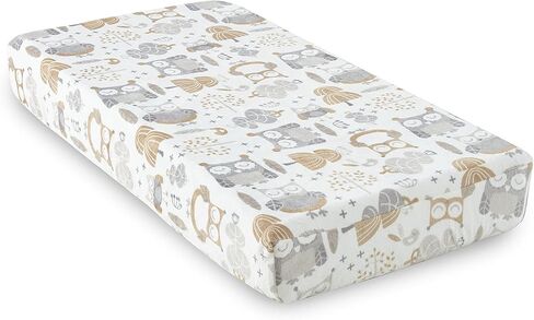 Levtex Home Baby Night Owl Changing Pad Cover, Taupe in Saudi Arabia
