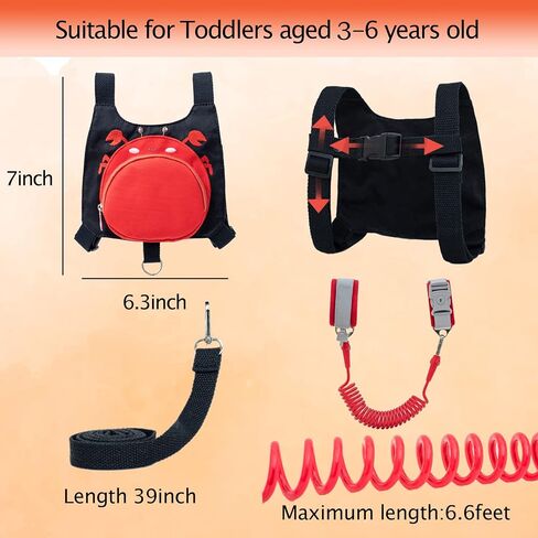 Toddlers Cute Animal Safety Harness with Leashes Kids Anti Lost Wrist Leash Link Wristlets,Dinosaurs in Saudi Arabia