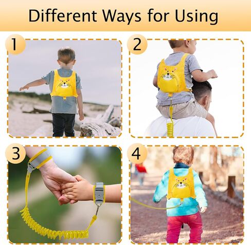 Toddlers Cute Animal Safety Harness with Leashes Kids Anti Lost Wrist Leash Link Wristlets,Dinosaurs in Saudi Arabia