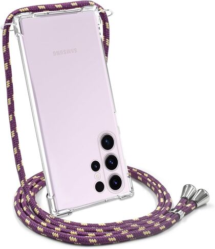 YESPURE لهاتف Samsung Galaxy S23 Ultra Lanyard Crossbody Case شفاف للنساء غطاء ممتص للصدمات ناعم من مادة TPU لهاتف S23 Ultra حافظة واقية مضادة للصدمات لهاتف Galaxy S23 Ultra - أخضر in Kuwait