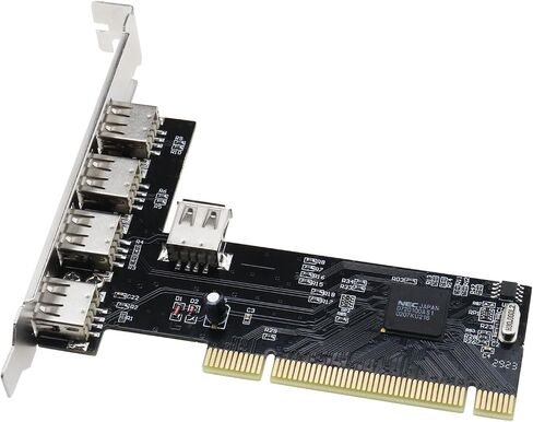 بطاقة التوسعة USB بطاقة التوسعة 5 منافذ PCI إلى USB 2.0 بطاقة التوسعة لمحركات الأقراص الصلبة USB والماسحات الضوئية ولوحات المفاتيح المتوافقة مع Windows 98SE Me 2000 in Saudi Arabia