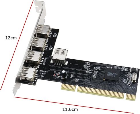 بطاقة التوسعة USB بطاقة التوسعة 5 منافذ PCI إلى USB 2.0 بطاقة التوسعة لمحركات الأقراص الصلبة USB والماسحات الضوئية ولوحات المفاتيح المتوافقة مع Windows 98SE Me 2000 in Saudi Arabia