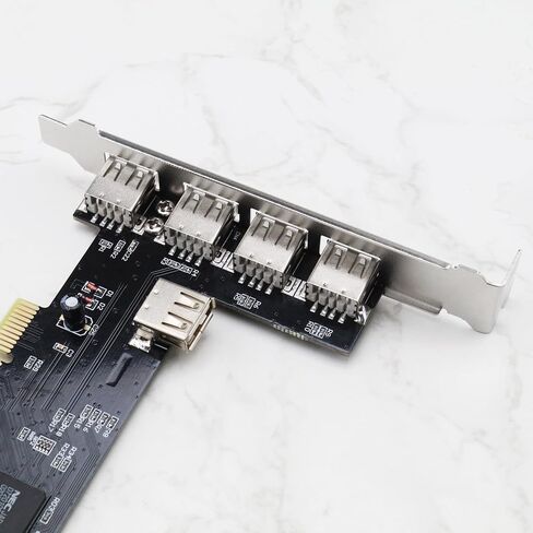 بطاقة التوسعة USB بطاقة التوسعة 5 منافذ PCI إلى USB 2.0 بطاقة التوسعة لمحركات الأقراص الصلبة USB والماسحات الضوئية ولوحات المفاتيح المتوافقة مع Windows 98SE Me 2000 in Saudi Arabia