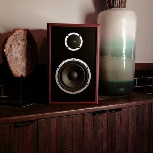 KLH Model Three 2-Way 8-inch Acoustic Suspension Bookshelf Speaker - Each (West African Mahogany) in Saudi Arabia