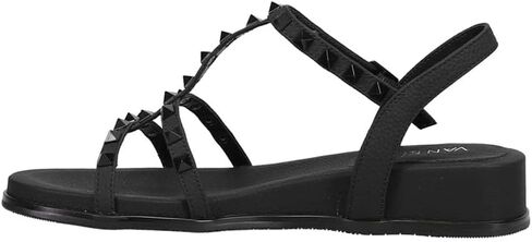 VANELi Womens Nelina Stud Demi Metallic Athletic Sandals Casual Low Heel 1-2" - Silver in Saudi Arabia