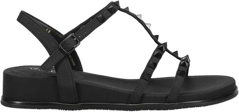 VANELi Womens Nelina Stud Demi Metallic Athletic Sandals Casual Low Heel 1-2" - Silver in Saudi Arabia