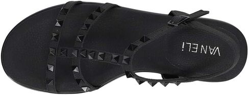 VANELi Womens Nelina Stud Demi Metallic Athletic Sandals Casual Low Heel 1-2" - Silver in Saudi Arabia