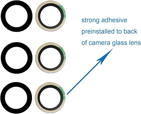3pcs New Back Rear Camera Glass Lens Replacement for Samsung Galaxy S22 6.1 inch with Preinstalled Adhesive and Repair Tools Kit Set in Kuwait