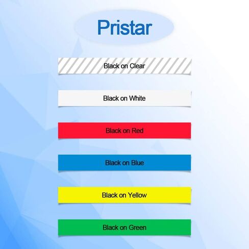 Pristar Compatible Label Tape Replacement for Epson LC-4WBN LK-4WBN SS12KW 12mm 1/2 Inch Refill Label Tape Cartridges for Epson LabelWorks LW300 LW400 LW600P LW700 Label Maker, Black on White, 4 Pack in Saudi Arabia