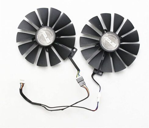 مروحة تبريد جديدة لبطاقة الرسومات ASUS DUAL-RX580-8G STRIX RX570/RX580 GTX1050Ti 95 مللي متر 4pin in Saudi Arabia