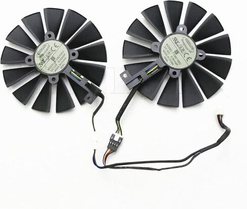 مروحة تبريد جديدة لبطاقة الرسومات ASUS DUAL-RX580-8G STRIX RX570/RX580 GTX1050Ti 95 مللي متر 4pin in Saudi Arabia