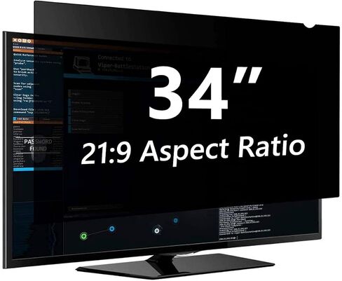 [2 Pack]Computer Privacy Screen Protector Filter 34" for Widescreen Computer Monitor Date Protection for Desktop Laptop Security Anti-Glare, Anti-Scratch, Blocks 96% UV (2, 34" Widescreen (21:9)) in Saudi Arabia