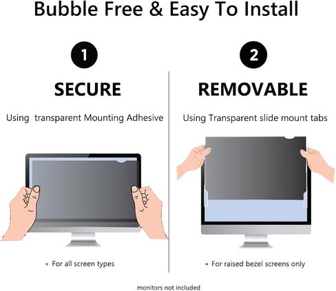 [2 Pack]Computer Privacy Screen Protector Filter 34" for Widescreen Computer Monitor Date Protection for Desktop Laptop Security Anti-Glare, Anti-Scratch, Blocks 96% UV (2, 34" Widescreen (21:9)) in Saudi Arabia