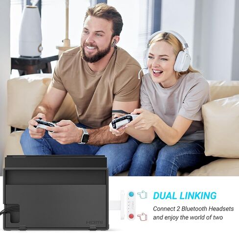 PS5 Bluetooth Audio Adapter, DRILI Low Latency Bluetooth Audio Transmitter, USB C Headphone Adapter with aptX Low Latency Support for PS4/PS5/Switch/PC, and Included USB C to USB Adapter in Saudi Arabia