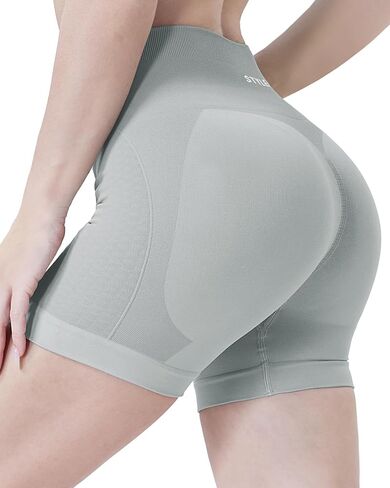 Styleach Women Gym Workout Shorts Scrunch Seamless High Waisted Butt Lifting Shorts Stay Active Collection in Saudi Arabia