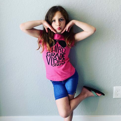 Unique Baby Boys 3rd Grade Vibes Only Back to School T Shirt in Saudi Arabia