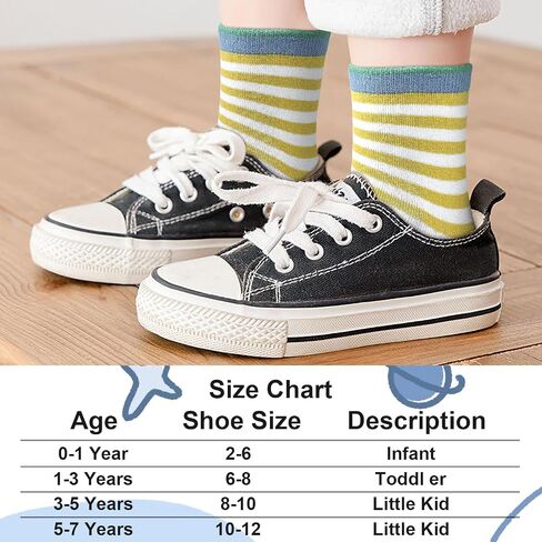 ELUTONG Baby Boys Socks with Grip Non Slip Toddler Socks Anti Skid Crew Socks for 0-7 Years Babies Infants Kids(12 Pairs) in Saudi Arabia