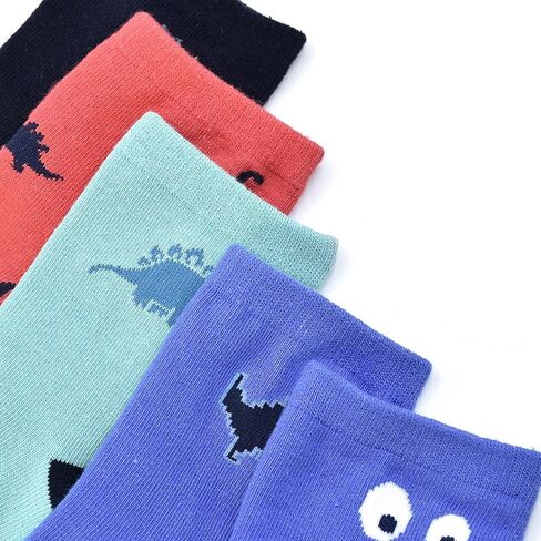 ELUTONG Baby Boys Socks with Grip Non Slip Toddler Socks Anti Skid Crew Socks for 0-7 Years Babies Infants Kids(12 Pairs) in Saudi Arabia