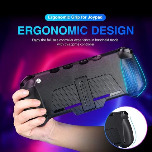 وحدة تحكم التبديل متوافقة مع نينتندو سويتش/OLED، وحدة تحكم التبديل القابلة لإعادة الشحن، وحدة تحكم مريحة بقبضة واحدة للوضع المحمول مع توربو، اهتزاز مزدوج، تحكم في الحركة 6 محاور، أحمر وأزرق in Kuwait