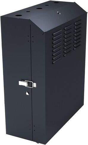 NavePoint 6U Vertical Server Rack Enclosure, Low Profile, 20.6" Deep, Max Weight Capacity 132lbs - 6U Network Cabinet Vertical Wall Mount, Perforated, Black in Saudi Arabia