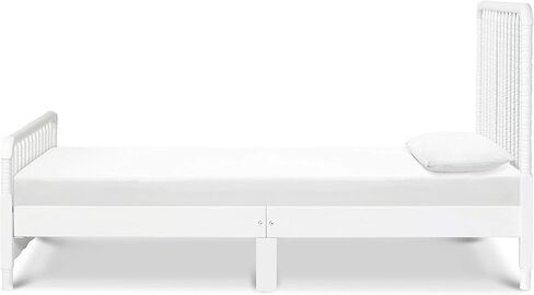 DaVinci Jenny Lind Twin-Bed with Wood Spindle Posts in White-Mattress Support Slats Included in Kuwait