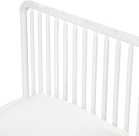 DaVinci Jenny Lind Twin-Bed with Wood Spindle Posts in White-Mattress Support Slats Included in Kuwait