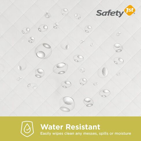 سرير أطفال ومرتبة للأطفال الصغار من شركة Safety 1st Transitions مع قلب عالي الكثافة حراريًا، مقاوم للماء، معتمد من Greenguard Gold، أبيض in Saudi Arabia