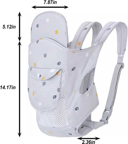 Baby Carrier Newborn to Toddler, 4-in-1 Baby Soft Baby Wrap Carrier for Newborn,Lightweight Baby Sling Carrier,Carrier Toddler Carrier Baby Wraps Carrier for Newborns and Older Babies（Grey） in Saudi Arabia
