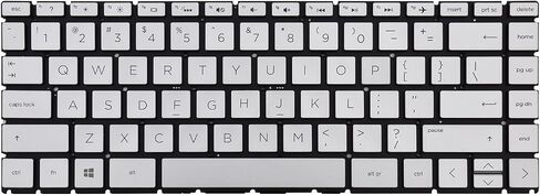 Replacement Keyboard Compatible with HP 14-CK 14-CD 14-CM 14-DG 14-DQ 14s-DQ 240 G7 245 G7 246 G7.Pavilion X360 14-CD 14-DH.Pavilion 14-CE with Backlit Sliver and US Layout in Saudi Arabia