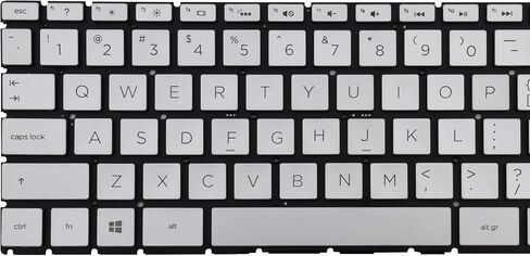 Replacement Keyboard Compatible with HP 14-CK 14-CD 14-CM 14-DG 14-DQ 14s-DQ 240 G7 245 G7 246 G7.Pavilion X360 14-CD 14-DH.Pavilion 14-CE with Backlit Sliver and US Layout in Saudi Arabia