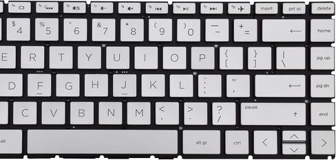 Replacement Keyboard Compatible with HP 14-CK 14-CD 14-CM 14-DG 14-DQ 14s-DQ 240 G7 245 G7 246 G7.Pavilion X360 14-CD 14-DH.Pavilion 14-CE with Backlit Sliver and US Layout in Saudi Arabia
