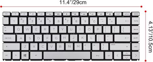 Replacement Keyboard Compatible with HP 14-CK 14-CD 14-CM 14-DG 14-DQ 14s-DQ 240 G7 245 G7 246 G7.Pavilion X360 14-CD 14-DH.Pavilion 14-CE with Backlit Sliver and US Layout in Saudi Arabia