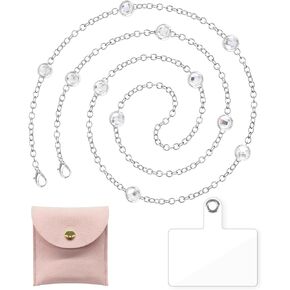 Crossbody Phone Lanyard Chain Cellphone Accessories Hands-Free Cell Phone Strap Works with All Phones