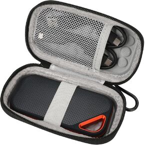 Hard Case for Sandisk Extreme Pro/Sandisk Extreme Portable External SSD 128GB 500GB 1TB 2TB Protective Storage Travel Bag (Orange)