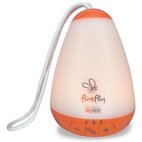 Baby Shusher FireFly - Portable Sound Machine Night Light for Baby | 30 60 90 Min Timer, or Continuous | Adjustable Brightness | Nursery Decor | Natural Sleep Aid | Baby Essentials | USB-C