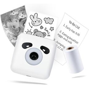 Bluetooth Portable Thermal Printer - Inkless Wireless Photo Printer for iPhone& Android, CP1 Mini Printer for School Notes, Picture, Journal, DIY Creation, Children's Gifts