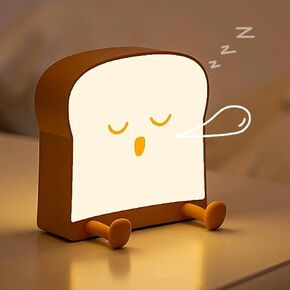 Miss Donut Silicone Nursery Night Light for Toodlers and Kids - LED Dimmable Squishy Night Lamp - Soft, Safe, and Oh-So-Adorable Bedroom Companion - Donuts