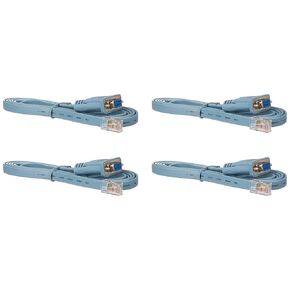 6ft Rollover Console Cable Compatible/Replacement for Cisco RJ45 Male to DB9 Female 72-3383-01 (4PACK)