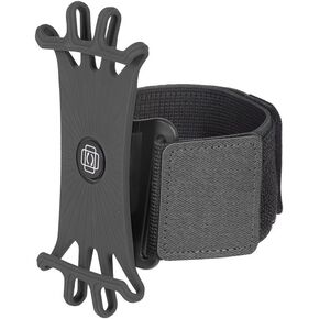 Running Armband Phone Holder,Arm&Wrist Phone Holder with 2 Different Lengths Strap Fit for Men Women, Separatable 360° Adjustable Phone Armband for Workout Running Jogging (Black)