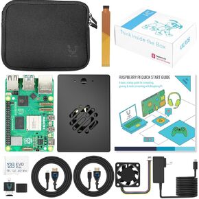 Vilros Raspberry Pi 5 Passive & Active Cooling Max Starter Kit (2GB RAM)