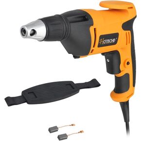 Hoteche 4.5-Amp Drywall Screw Gun, Electric Screwdriver with Variable Speed 0-4500 RPM, 1/4" Chuck, Forward & Reverse Switch