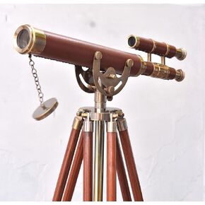 MARY NAUTICAL- Floor Standing Brass Griffith Astro Telescope - Floor Standing Telescope - Brass Vintage