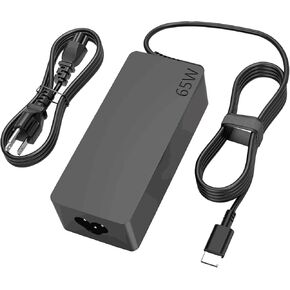Replacement for Lenovo Thinkpad Charger Yoga Chromebook Charger Ideapad Charger USB C AC Adapter for Thinkpad T480 T490 T580 4x20m26268 ADLX65YDC2A ADLX65YLC2D ADLX65YDC3A Laptop Power Cord
