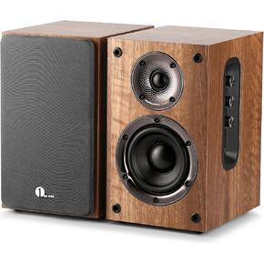 1 by ONE Bluetooth Bookshelf Speakers, 30W X 2 powered speakers with with Bluetooth/RCA x 2/Coaxial/Optical in Kuwait