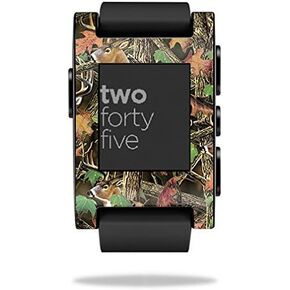 MightySkins Skin Compatible with Pebble Smart Watch – Buck Camo | Protective, Durable, and Unique Vinyl Decal wrap Cover | Easy to Apply, Remove, and Change Styles | Made in The USA